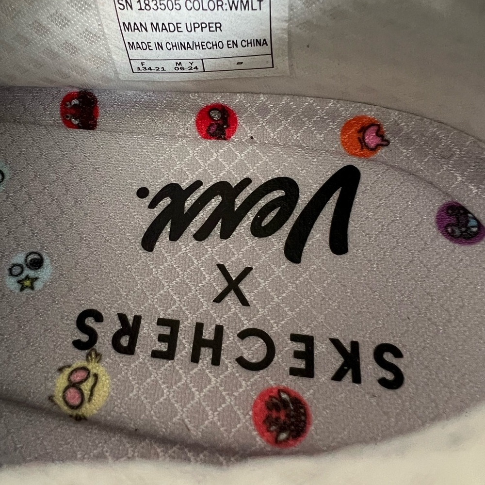 Skechers. X Vexx Multi-Moji White Sneakers - Picture 8 of 14